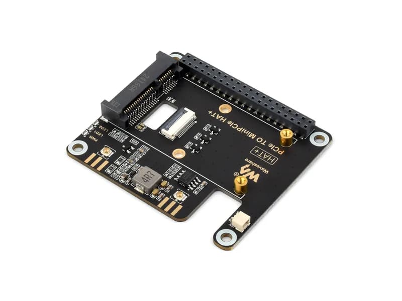 Адаптер PCIe TO MiniPCIe для Raspberry Pi 5, совместимый с беспроводной сетевой картой MiniPCIe, поддерживает соединение USB Bluetooth, без драйверов, Plug And Play, высокоскоростная сеть