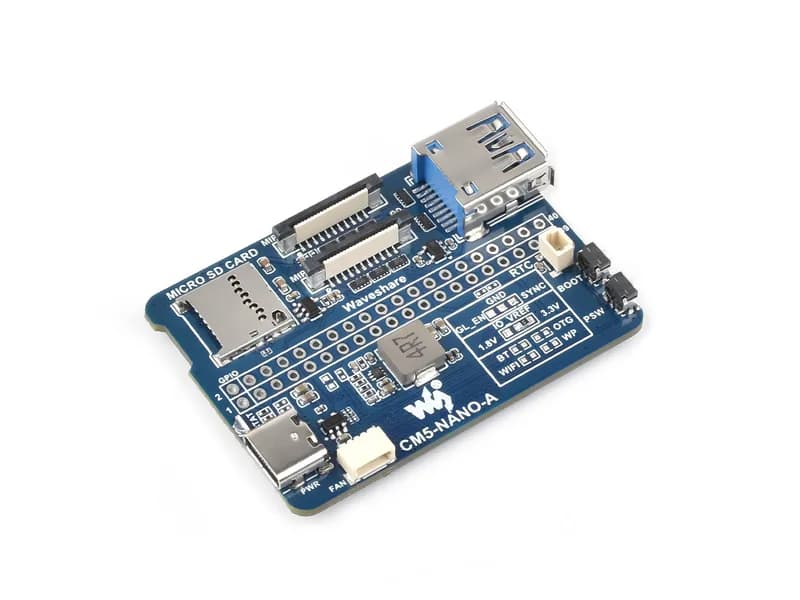 Базовая плата Nano (A) для вычислительного модуля Raspberry Pi 5, того же размера, что и CM5