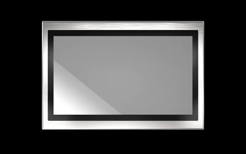 SIO-W224-I5-8365UE 23.8" Stainless Steel Panel PC with Intel® Core™ i5-8365UE Processor, M12 US PWR Cord