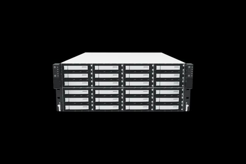 DSS424S-UN 4U 24 BAYS 3.5" HDD 12G SAS REDUNDANT NODE SINGLE EPYC 1200W HRP