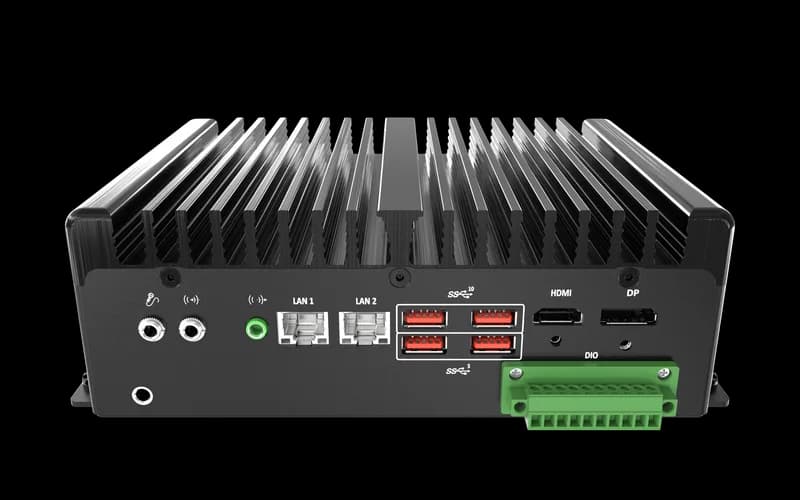 BCO-1000-ADLN_2L Fanless Mini Computer with 12th Gen Intel® IoTG N97 Processor, 1x DP, 1x HDMI, 2x COM, 2x LAN, 1x 2.5"
