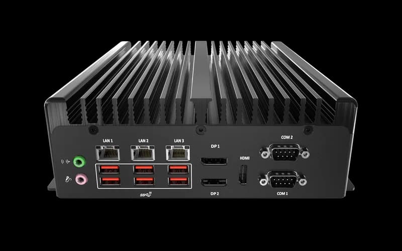 BCO-3000-RPL Small Form Factor Computer with 12th/13th Gen Intel® IoTG Processor, 2x DP, 1x HDMI, 2x COM, 3x LAN