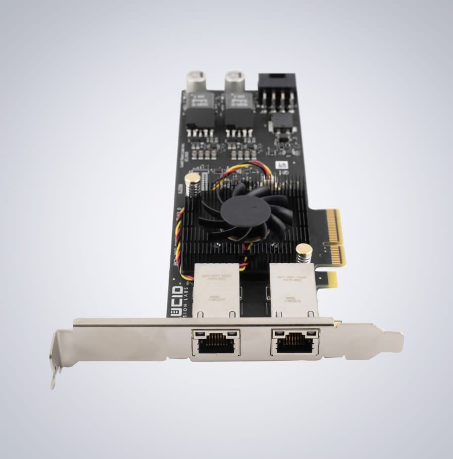 LUCID 2-CH 10G/1G RDMA PoE+ (Per-Port Isolated) Host Channel Adapter (HCA) Network Card